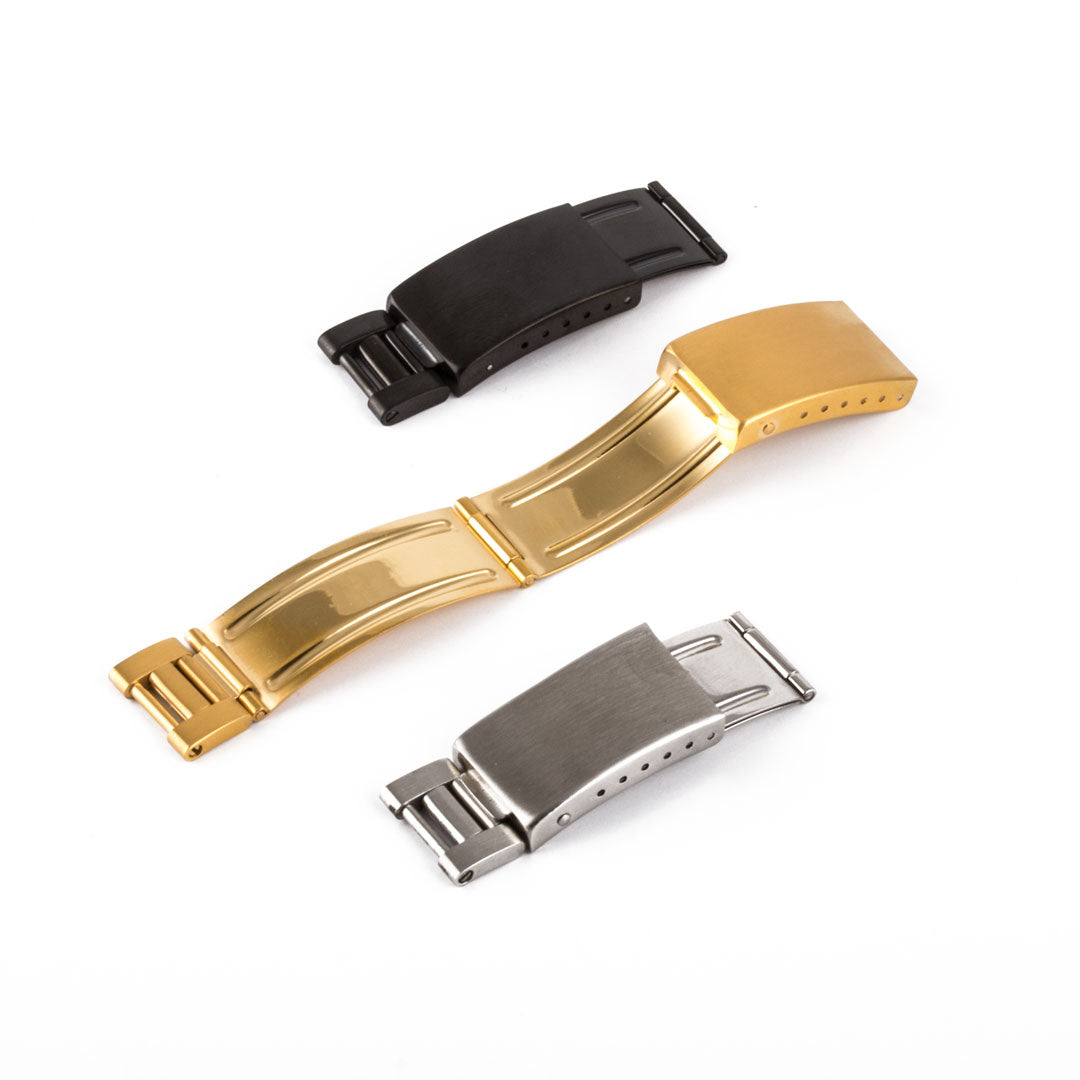 Boucle déployante type Rolex vintage ABP - watch band leather strap - ABP Concept -