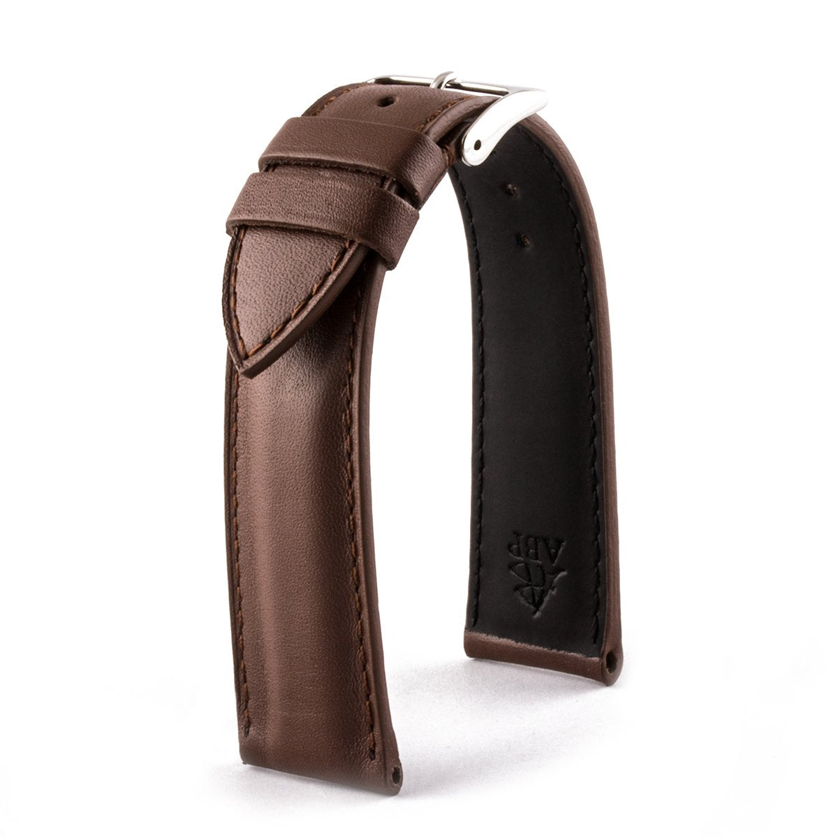 Bracelet classique "Essential"- Bracelet montre cuir - Veau (noir, marron, gris, bleu, rouge, blanc) - watch band leather strap - ABP Concept -