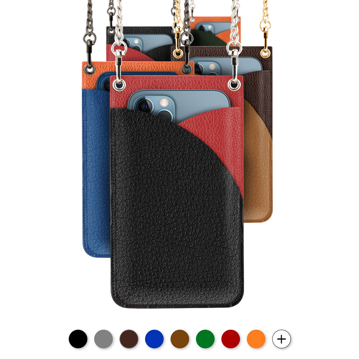 iPhone leather Cross-body Bag - iPhone 12 & 11 ( Pro / Max / Mini ) - Buffalo leather