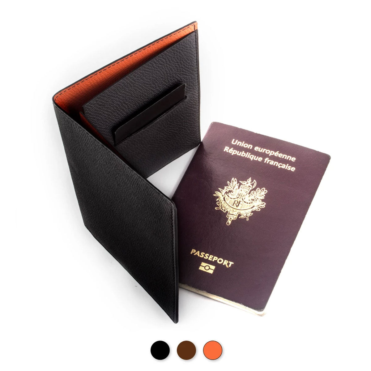 Leather passport holder «Magellan» ABP Concept