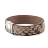 Bracelet Opéra - Bracelet ornemental cuir - Python - watch band leather strap - ABP Concept -