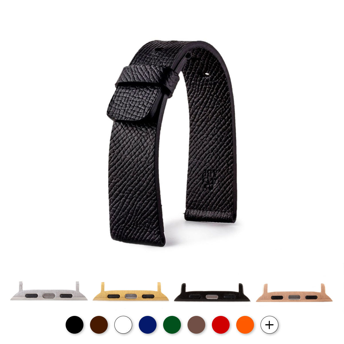​Apple Watch - Leather watchband - Grained calf (black, blue, brown, green, red, orange...)