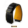 Bell & Ross - Bracelet montre cuir - Alligator couture contrastée (noir / jaune, noir / marron, noir / orange) - watch band leather strap - ABP Concept -