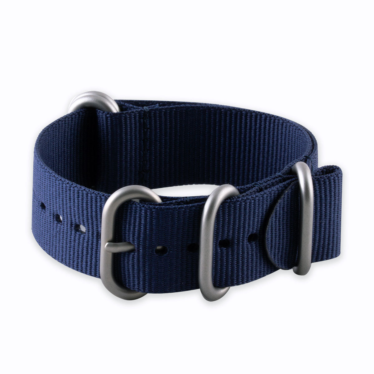 Bracelet de montre Zulu 5 anneaux - Nylon / tissu (bleu, noir, kaki, beige, gris) - watch band leather strap - ABP Concept -