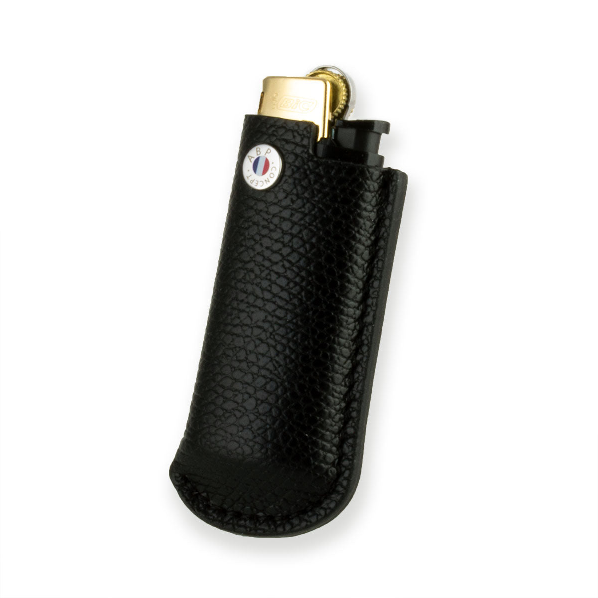 "Essentiel" leather lighter case - Grained calf (black, blue, green, brown, orange...)