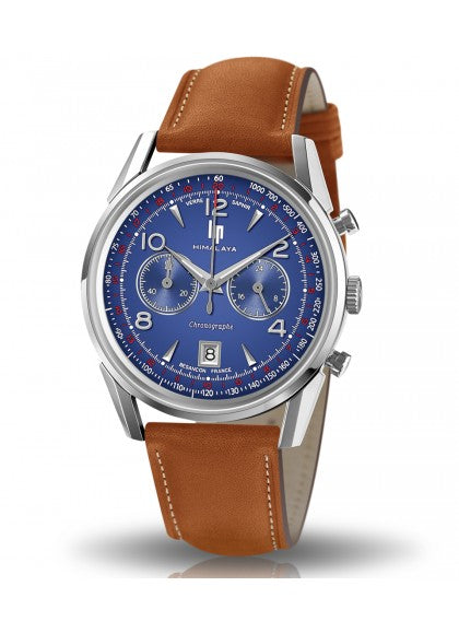 Montre Lip - Himalaya 40mm chronographe cadran bleu