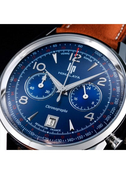 Montre Lip - Himalaya 40mm chronographe cadran bleu