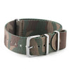 Bracelet montre Nato - Nylon / Tissu - Camo (bleu, gris, marron, vert) - watch band leather strap - ABP Concept -