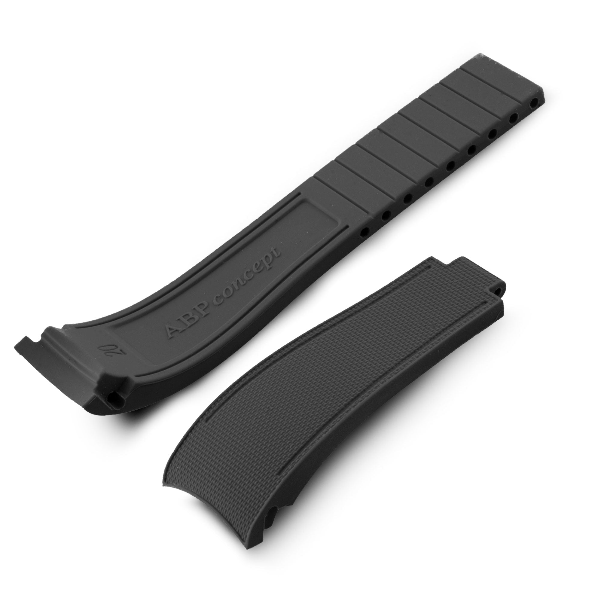 ​Rolex Oyster - R Strap Premium – Cordura pattern rubber watch band for Oyster Perpetual Date 35mm