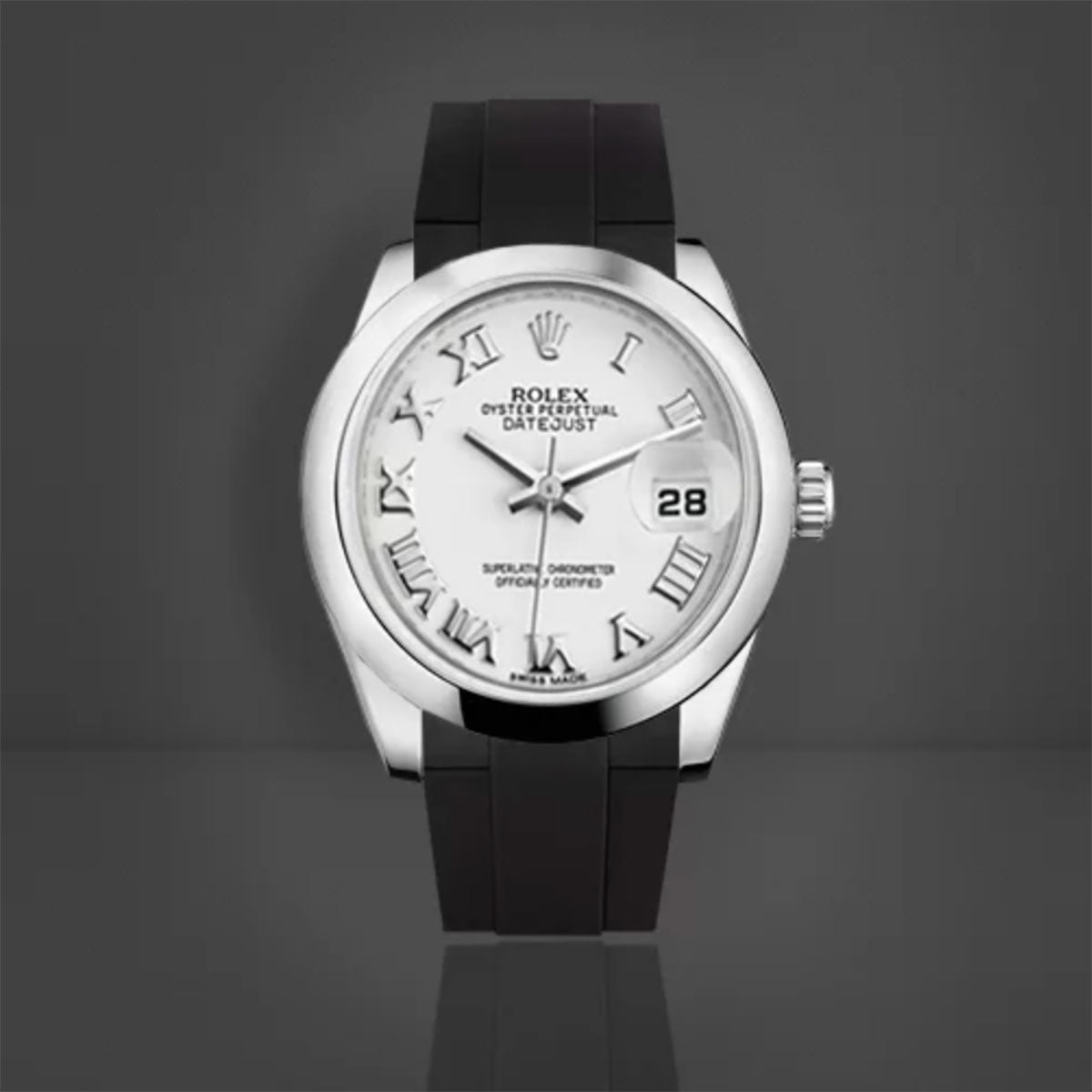 Rolex Jubilee / President Bracelet - Rubber B - Bracelet caoutchouc pour Oyster Perpetual / Datejust 31mm - Série boucle ardillon - watch band leather strap - ABP Concept -