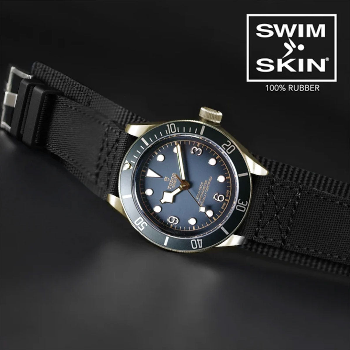 Tudor - Rubber B - Bracelet caoutchouc pour Black Bay Bronze 43mm - Série Bund - watch band leather strap - ABP Concept -