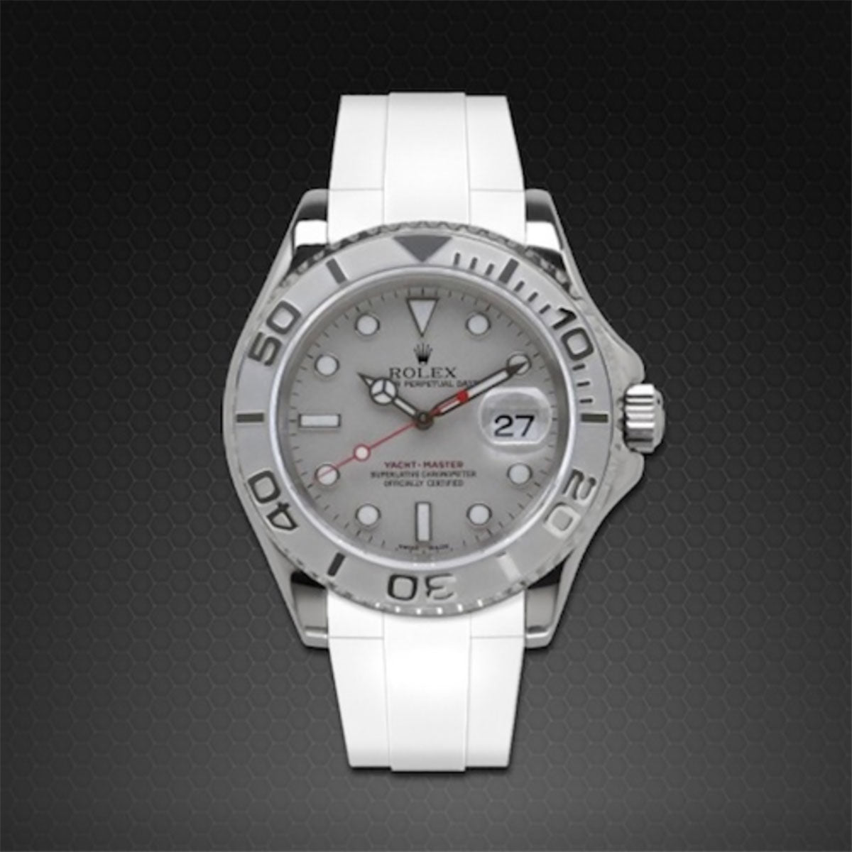 Rolex - Rubber B - Bracelet caoutchouc pour Yachtmaster 40mm - Série classique - watch band leather strap - ABP Concept -