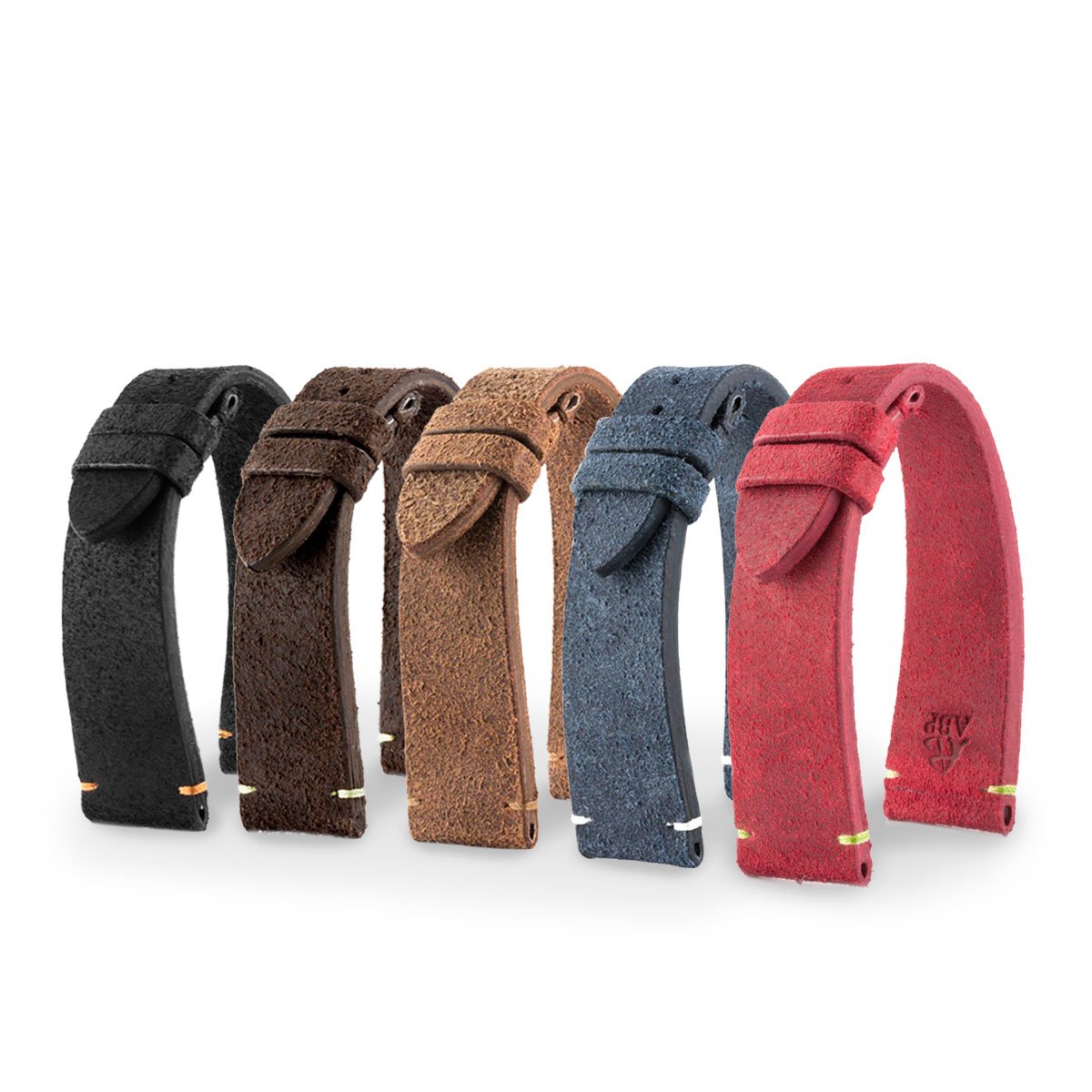 Tudor Black Bay Heritage - Bracelet-montre cuir - Veau brossé (noir, marron, bleu, rouge) - watch band leather strap - ABP Concept -