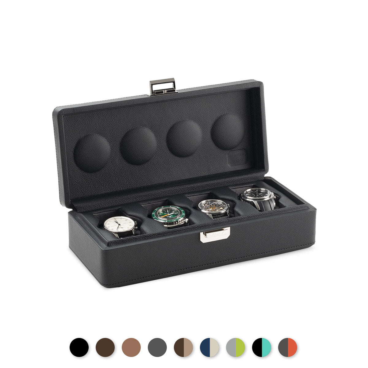 ​Scatola del Tempo - 4 watches leather carrying case Valigetta Compact