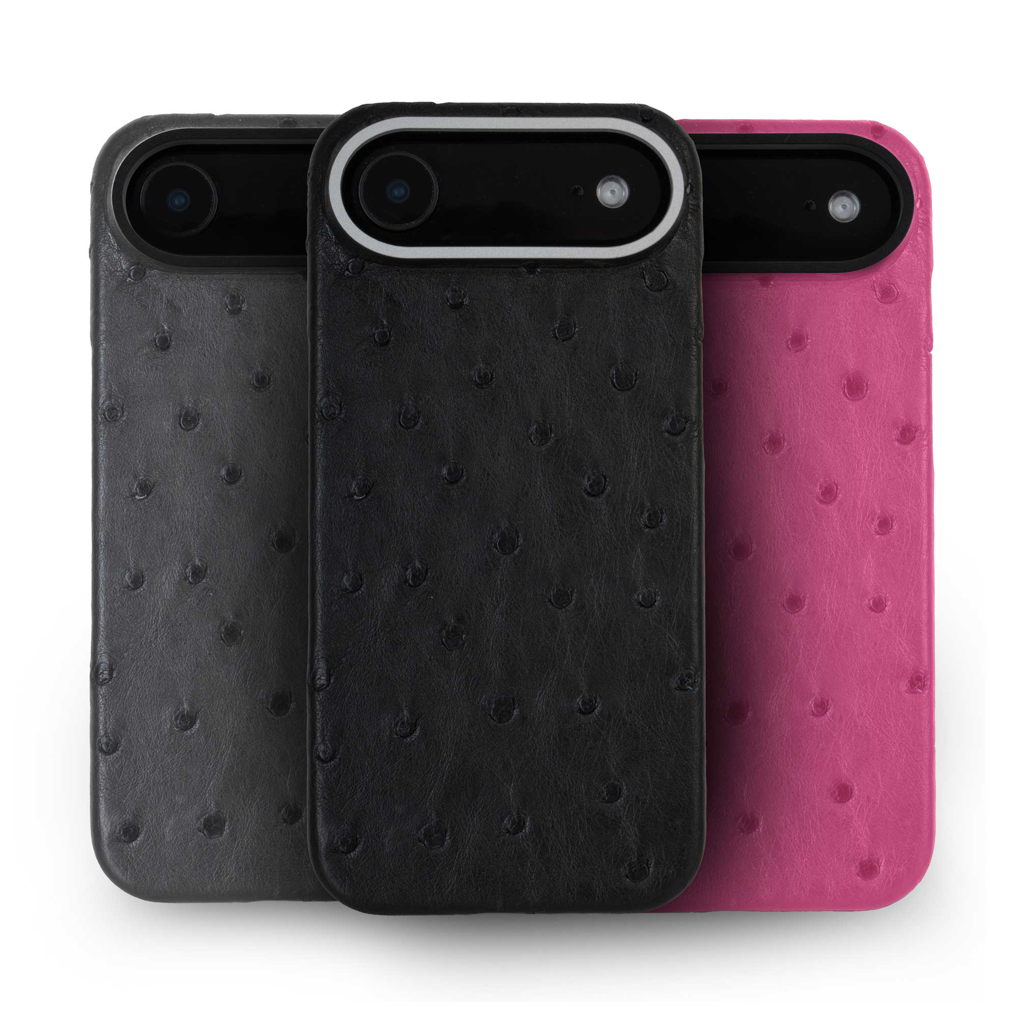 Coque cuir  pour iPhone 17 Air - Autruche