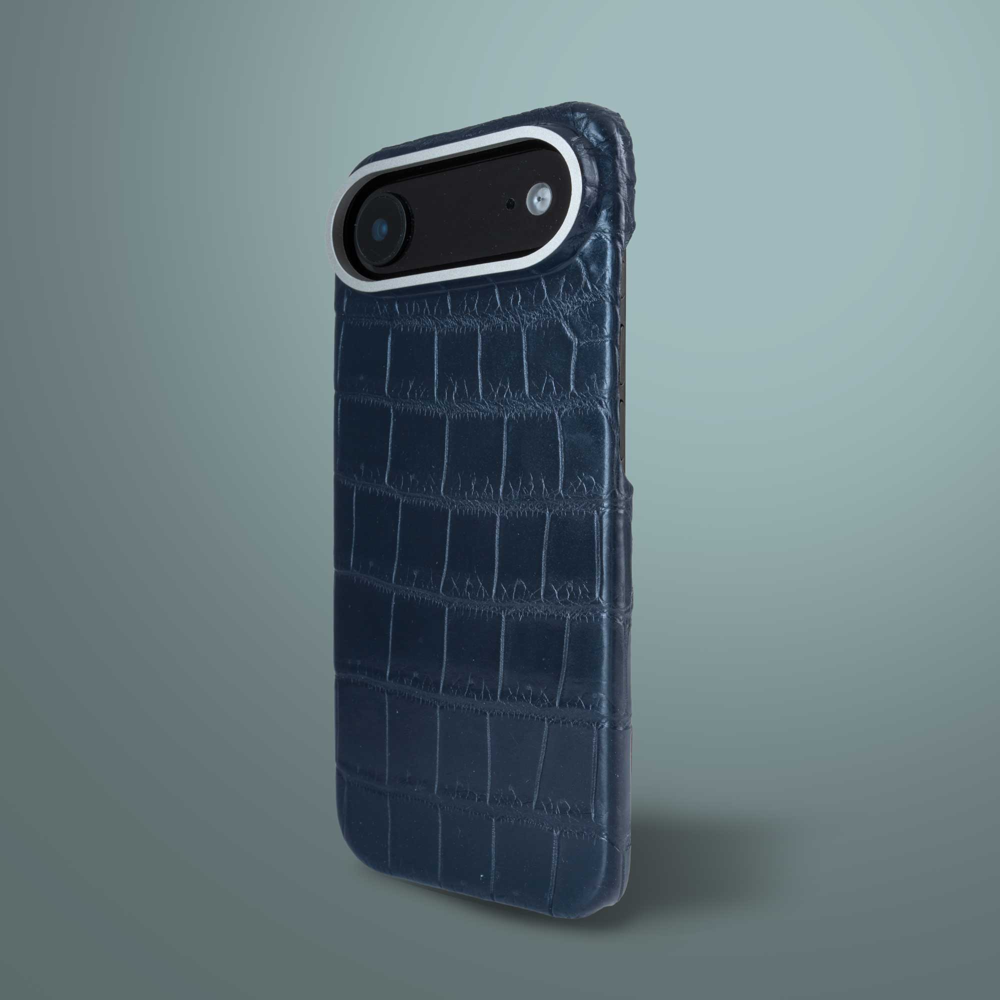 Coque cuir  pour iPhone 17 Air - Alligator / Himalaya