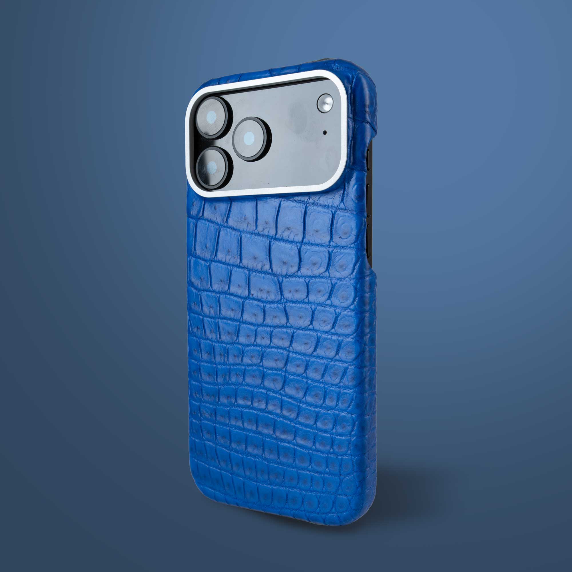 Coque cuir  pour iPhone 17 Pro / Pro Max - Alligator