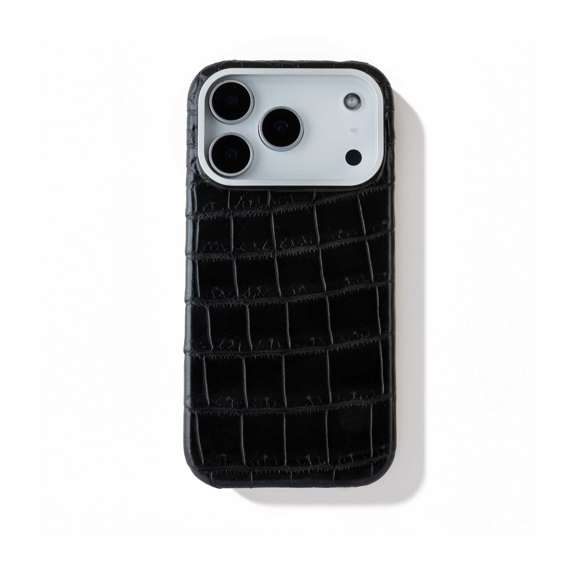 Coque cuir  pour iPhone 17 Pro / Pro Max - Alligator