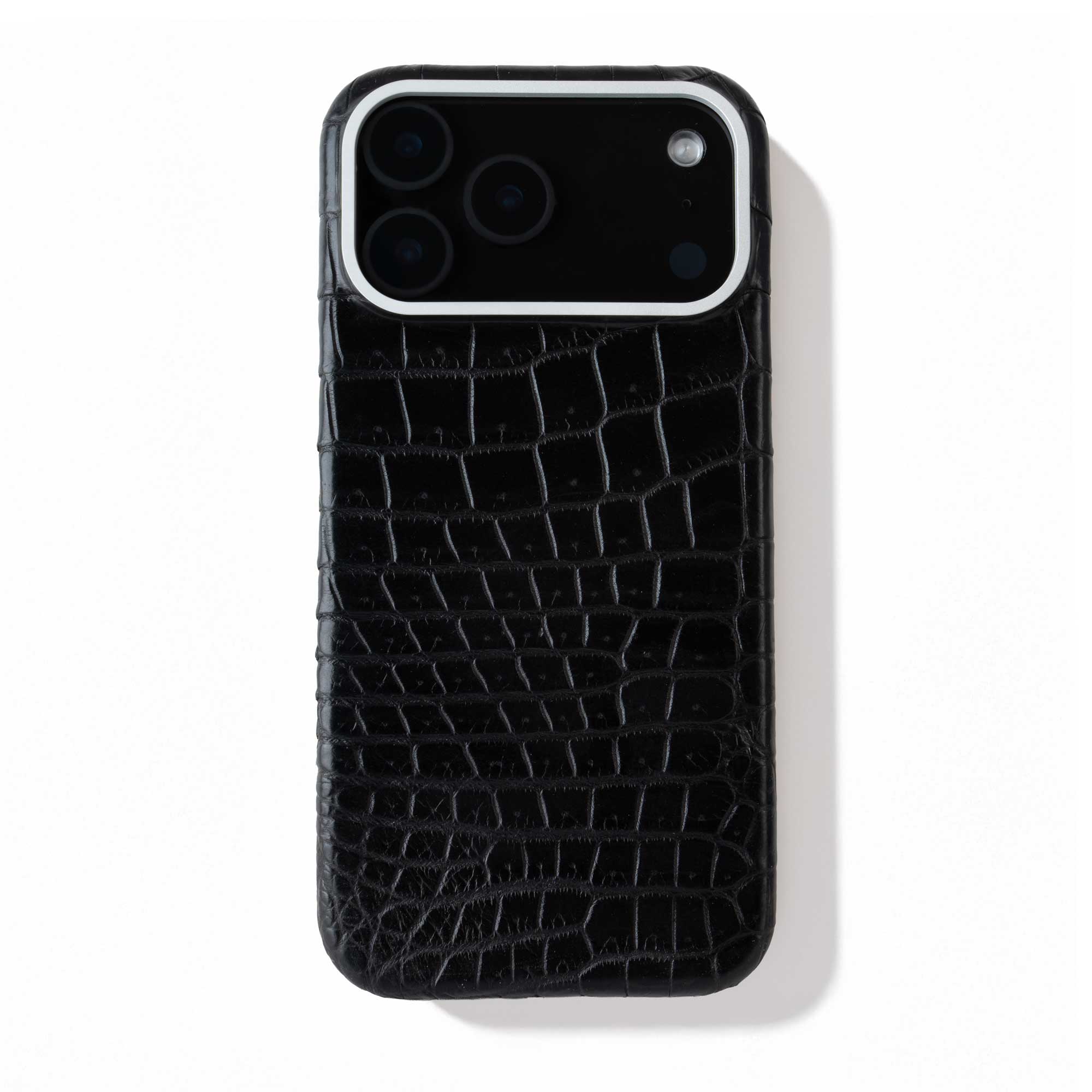 Coque cuir  pour iPhone 17 Pro / Pro Max - Alligator