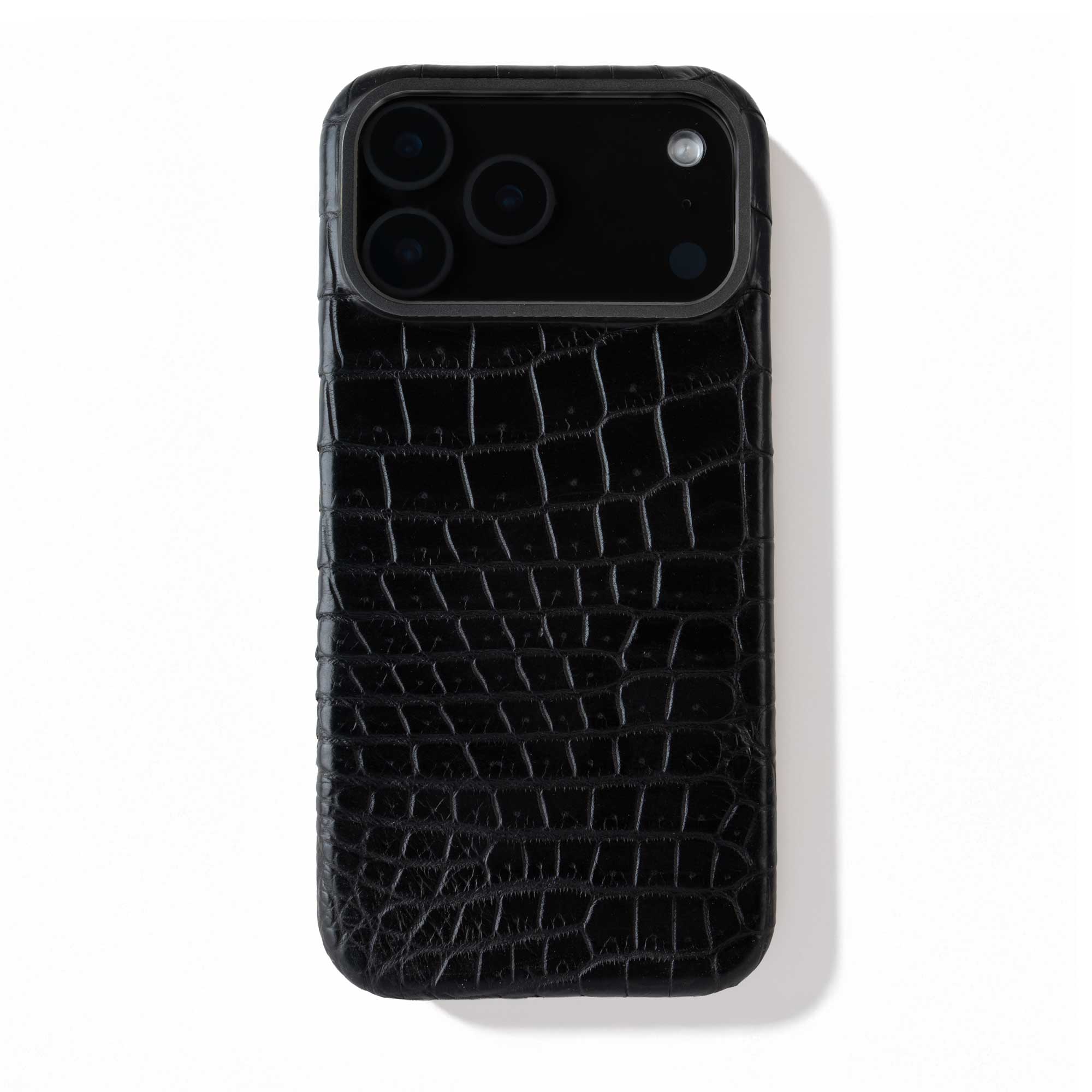 Coque cuir  pour iPhone 17 Pro / Pro Max - Alligator