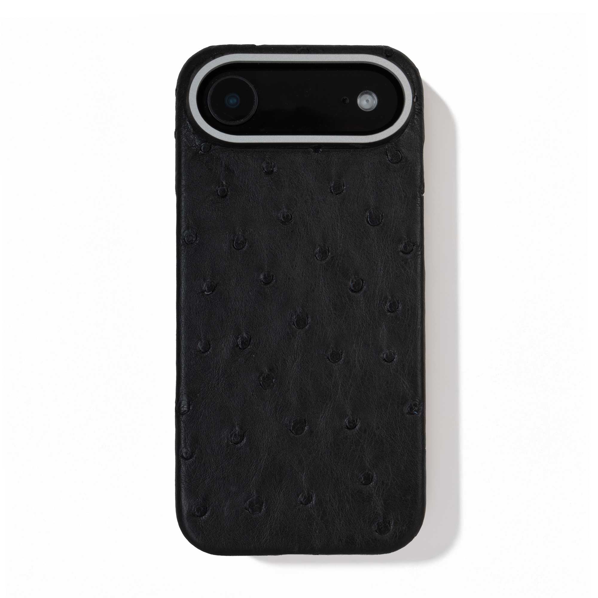 Coque cuir  pour iPhone 17 Air - Autruche