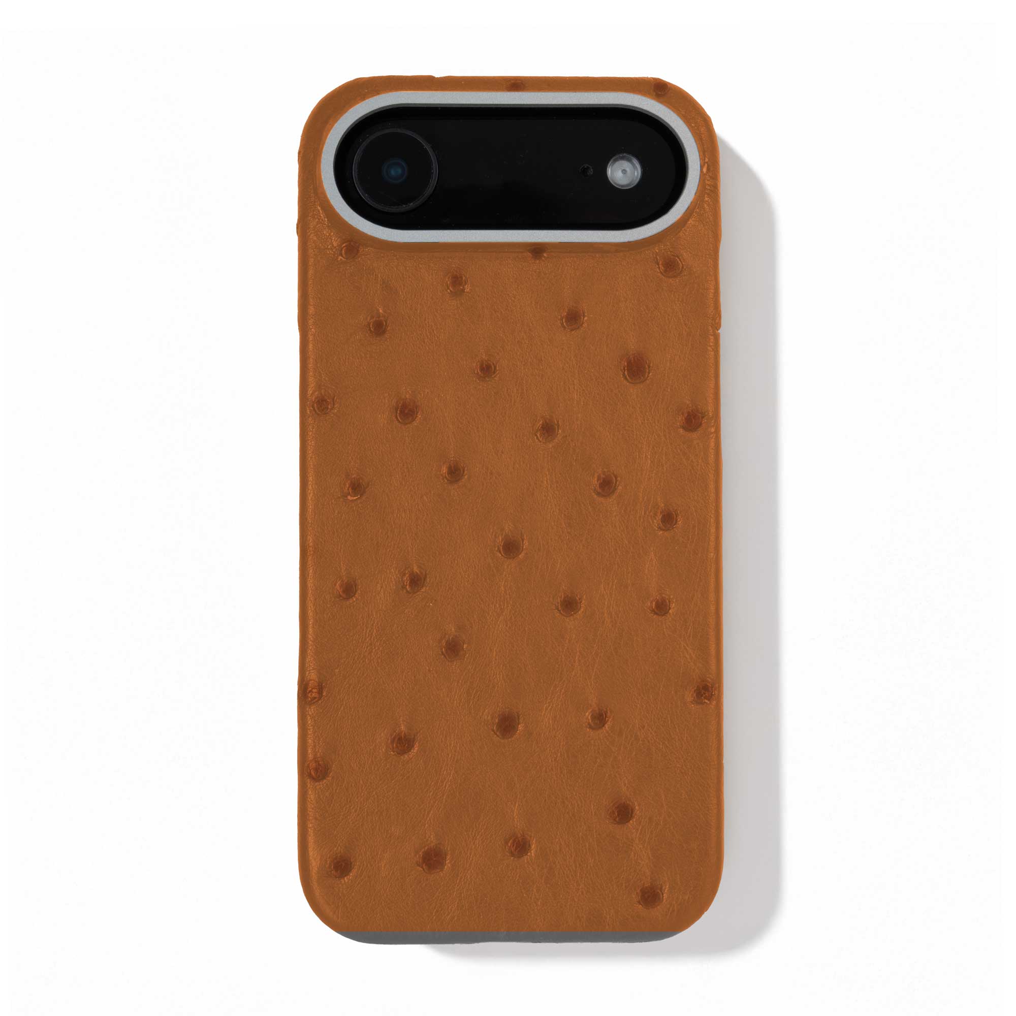 Coque cuir  pour iPhone 17 Air - Autruche