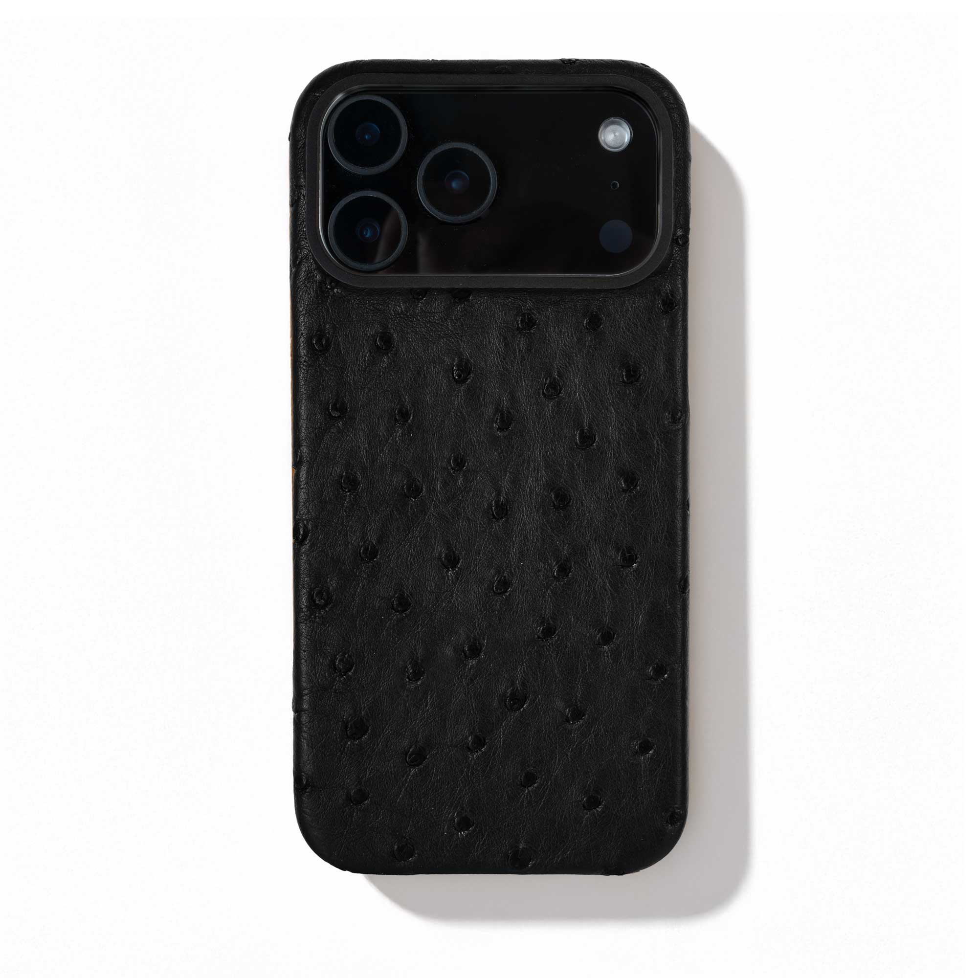 Coque cuir  pour iPhone 17 Pro / Pro Max - Autruche