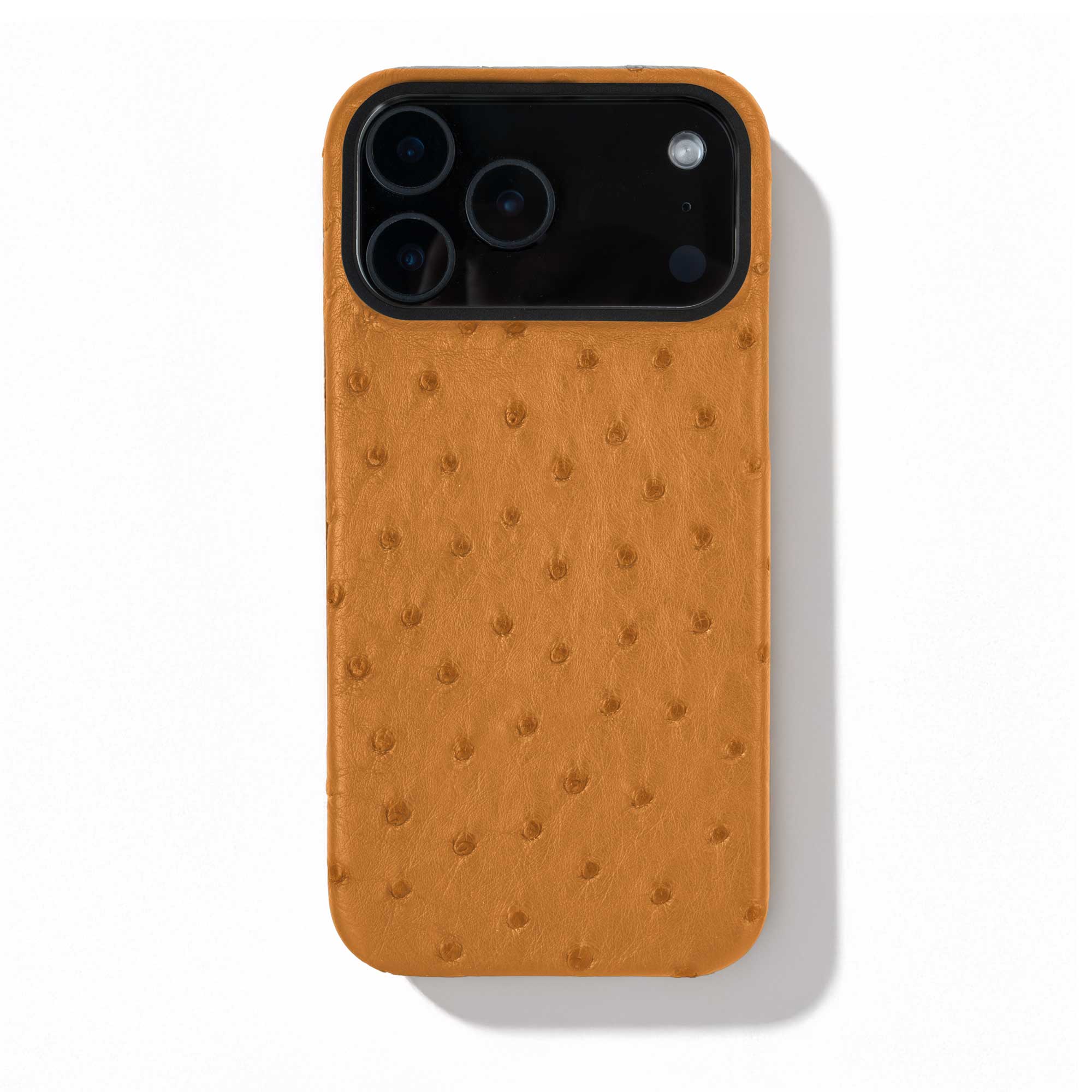 Coque cuir  pour iPhone 17 Pro / Pro Max - Autruche