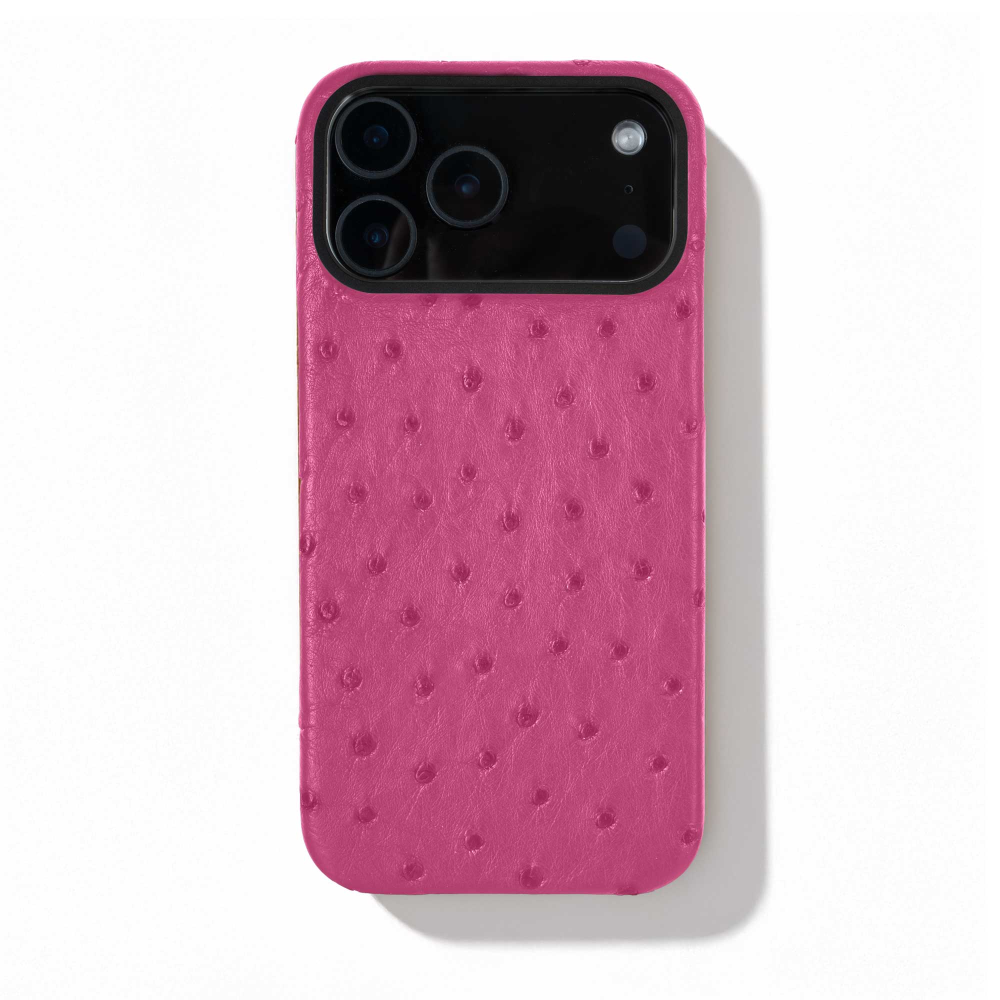 Coque cuir  pour iPhone 17 Pro / Pro Max - Autruche