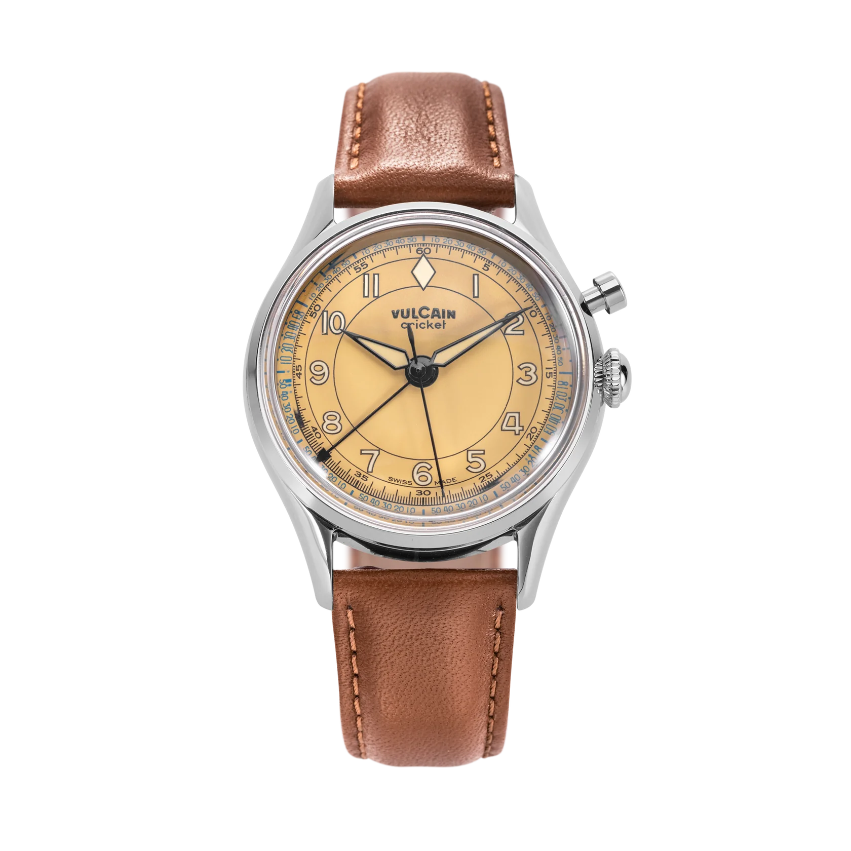 Vulcain Watch - Cricket Classique 36 mm - Khaki Brown – ABP Concept
