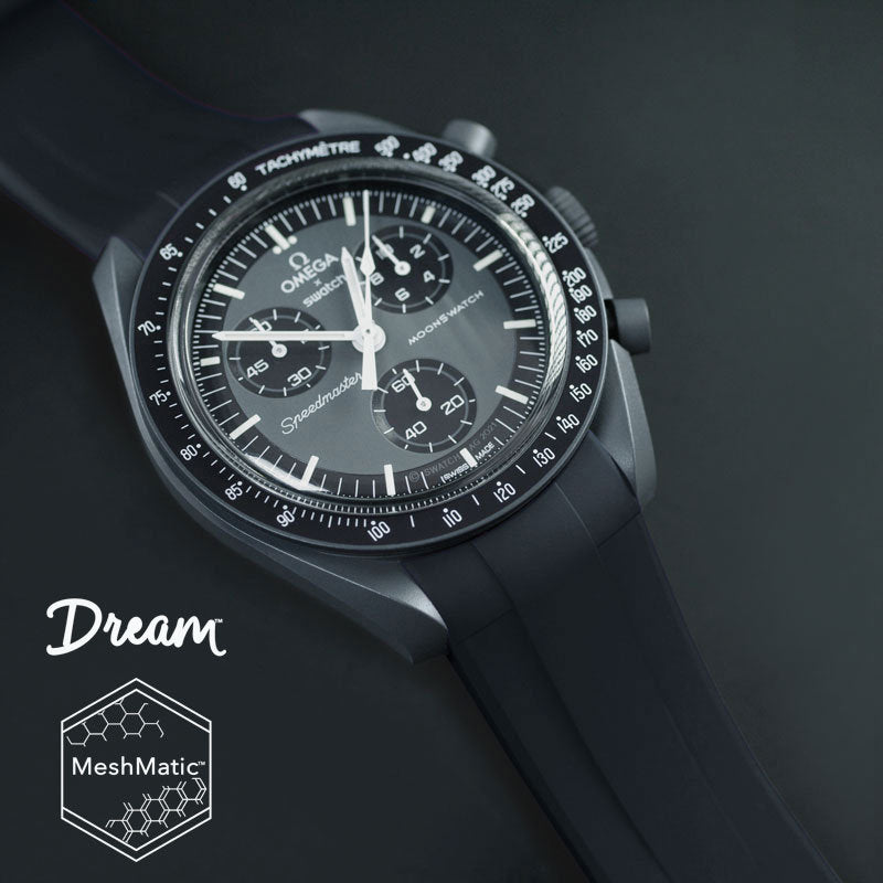 Omega - Rubber B - Bracelet caoutchouc pour Speedmaster MoonSwatch - The Dream Strap