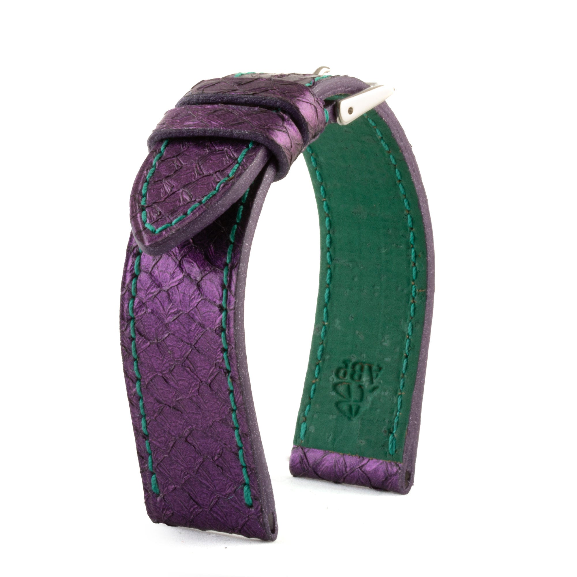 Bracelet De Montre ZRC En Cuir D'agneau Violet - 18 Mm - Neuf Avec étiquettes