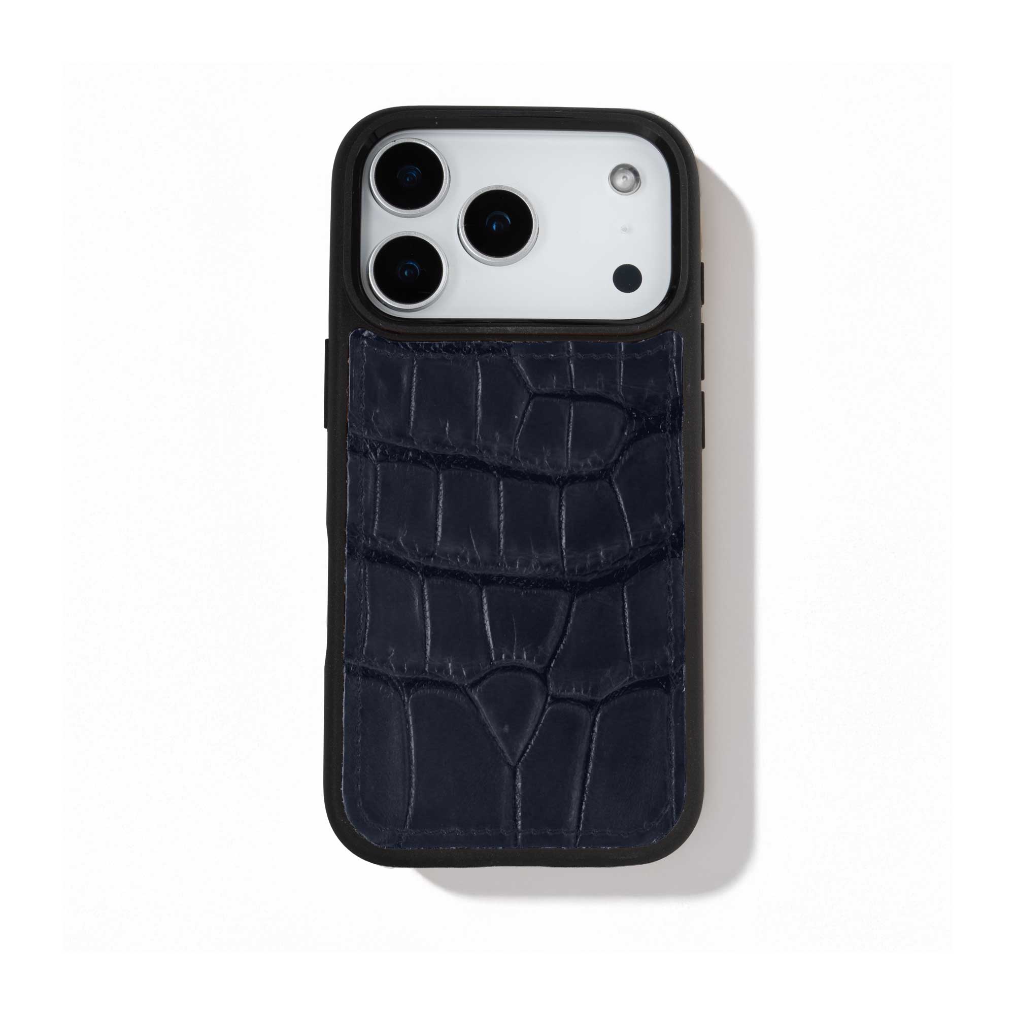 Coque cuir "Sport" pour iPhone 17 Pro / Pro Max - Alligator
