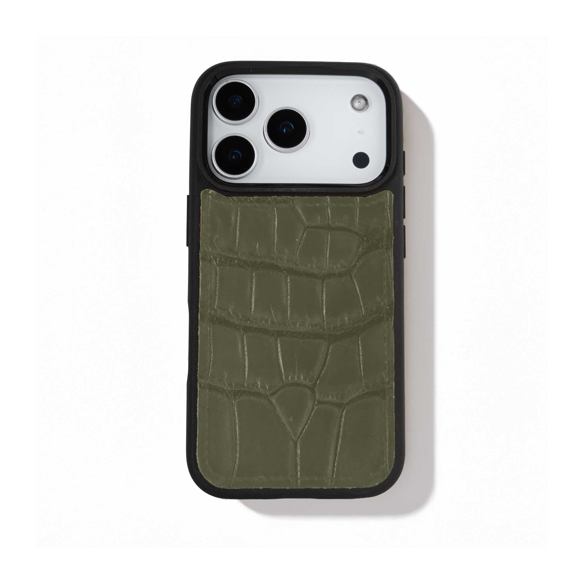 Leather iPhone case / cover - iPhone 14 ( Pro / Max ) - Alligator Atelier du Bracelet Parisien Leather iPhone case / cover - iPhone 14 ( Pro / Max ) - Alligator Atelier du Bracelet Parisien
