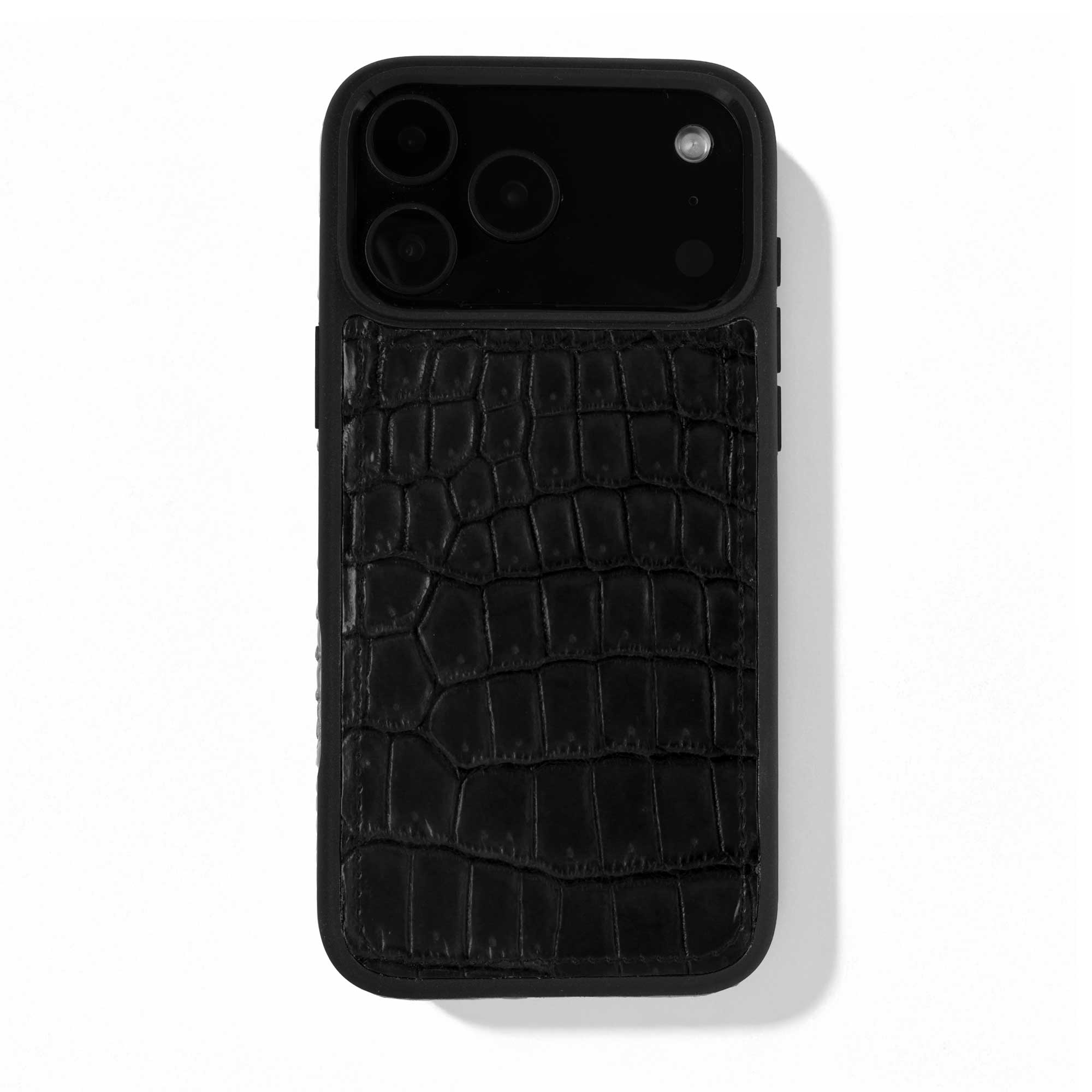 Coque cuir "Sport" pour iPhone 17 Pro / Pro Max - Alligator