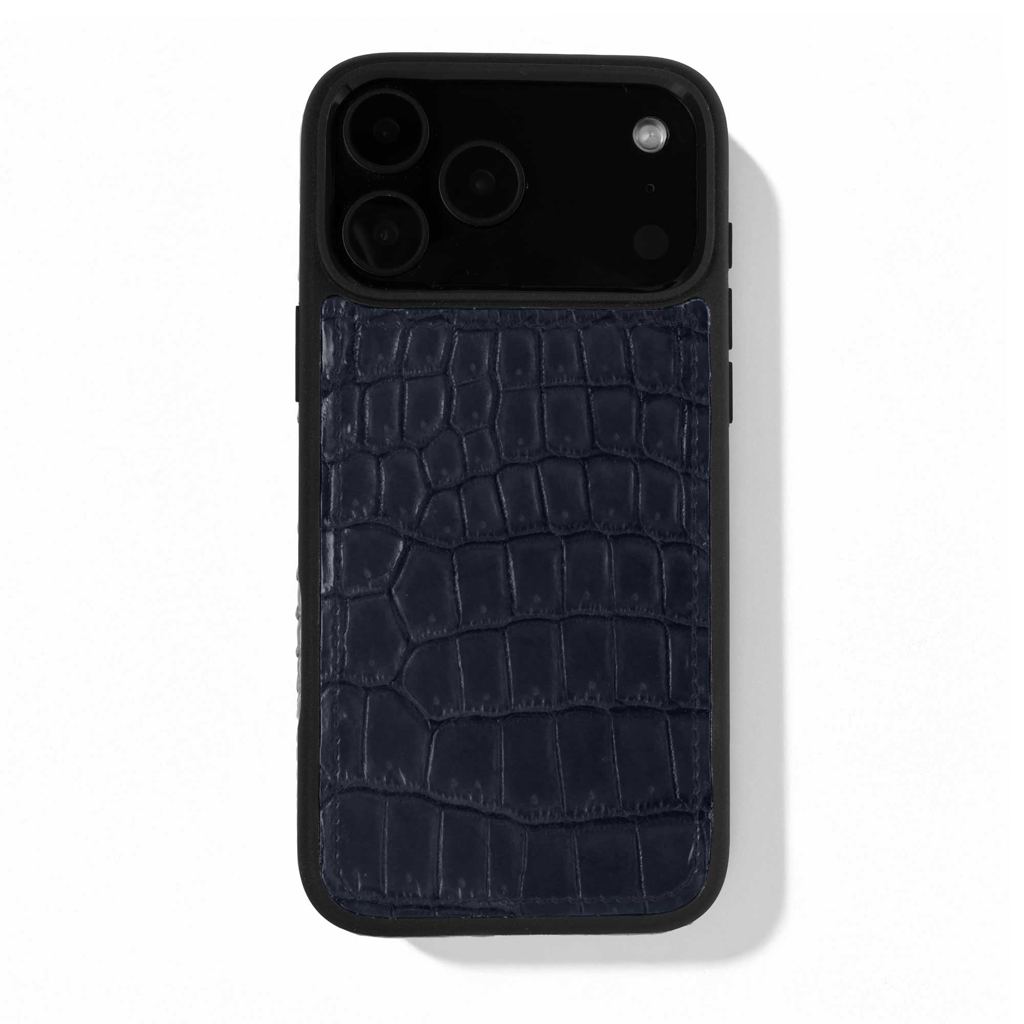 Coque cuir "Sport" pour iPhone 17 Pro / Pro Max - Alligator