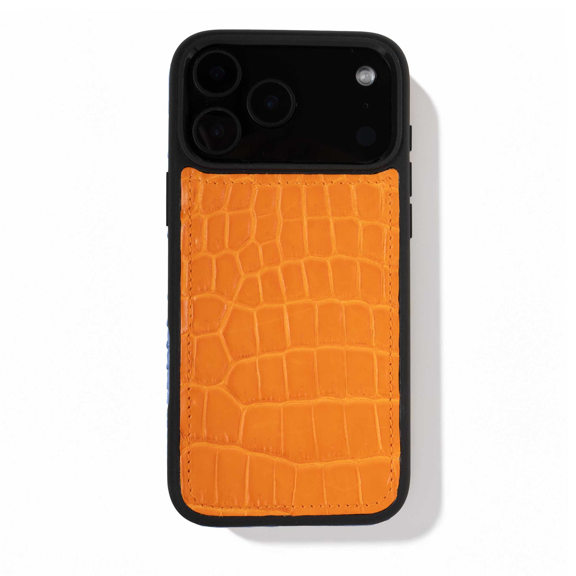 Coque cuir "Sport" pour iPhone 17 Pro / Pro Max - Alligator