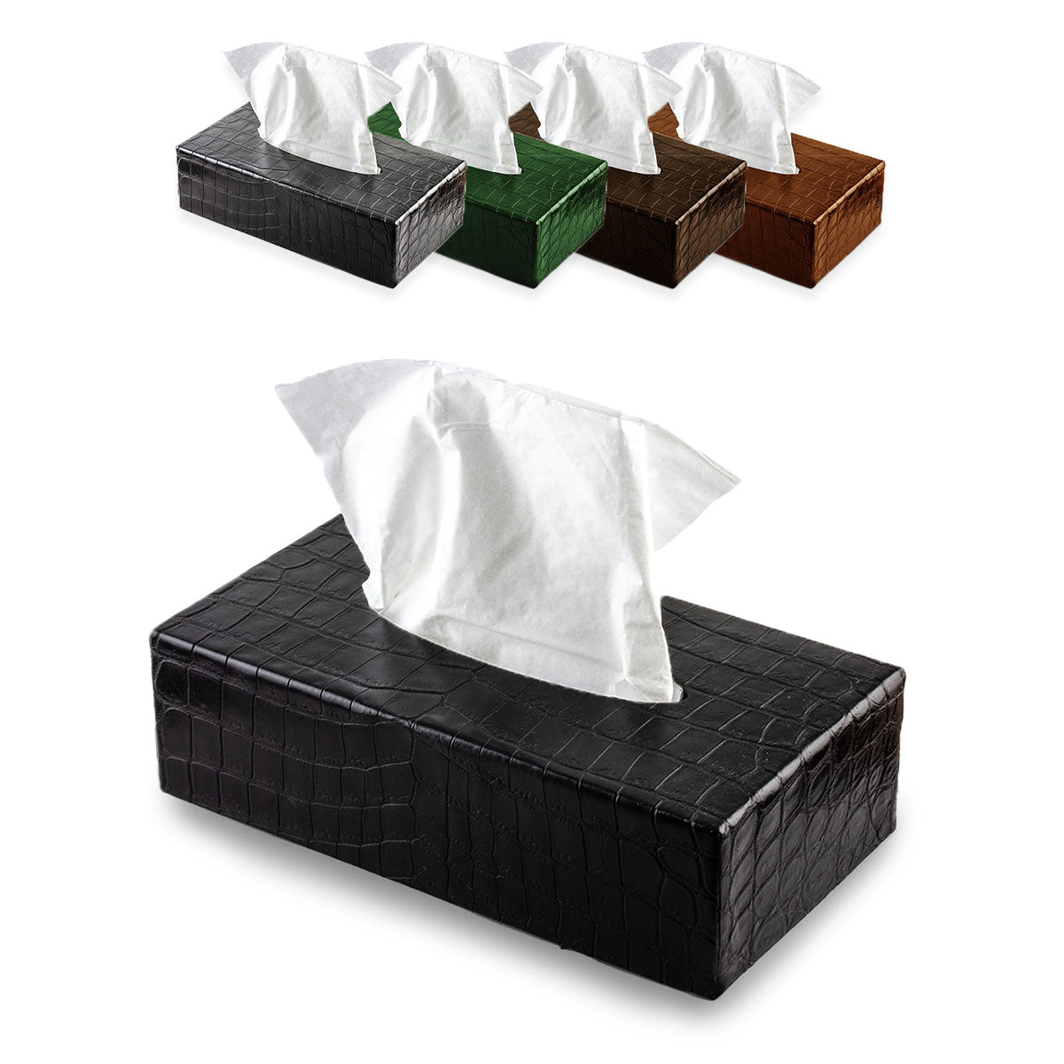 Leather Lacing Tissue Box