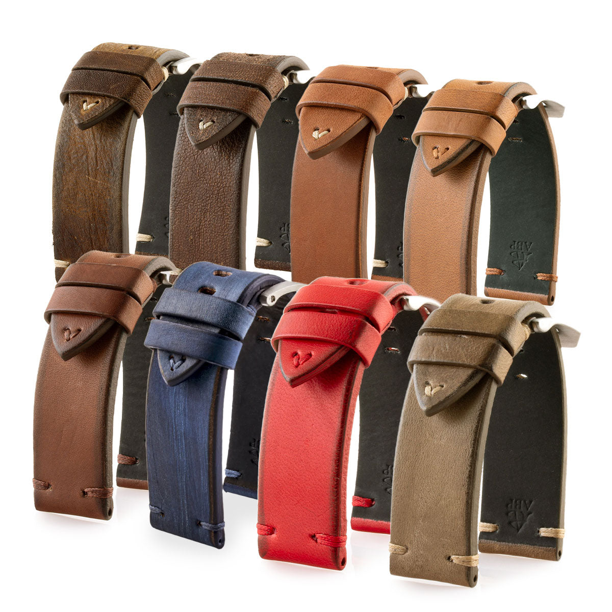 ​Panerai Luminor - Vintage leather watchband - Calf (brown, blue, red, taupe)