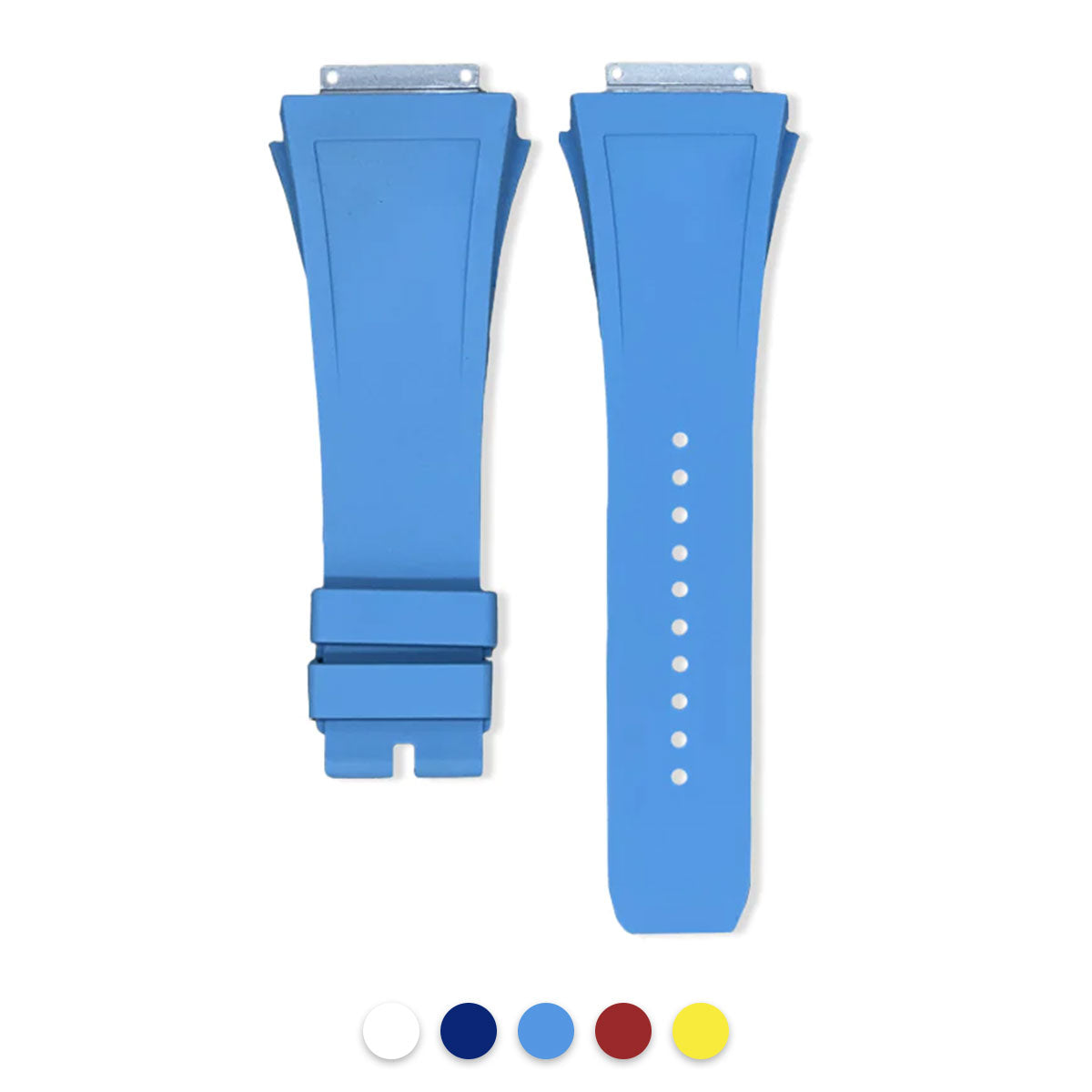 Richard Mille - Tempomat - FKM rubber integrated watchband (white, blue, red, yellow)