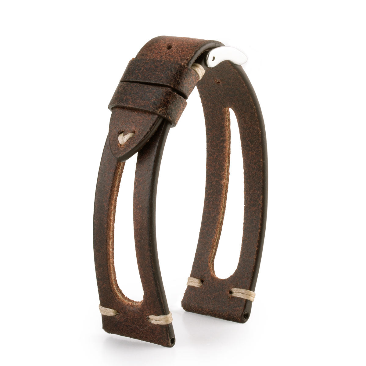 "Sparta" vintage strap  - Leather watch strap - Aged calf (black, brown)
