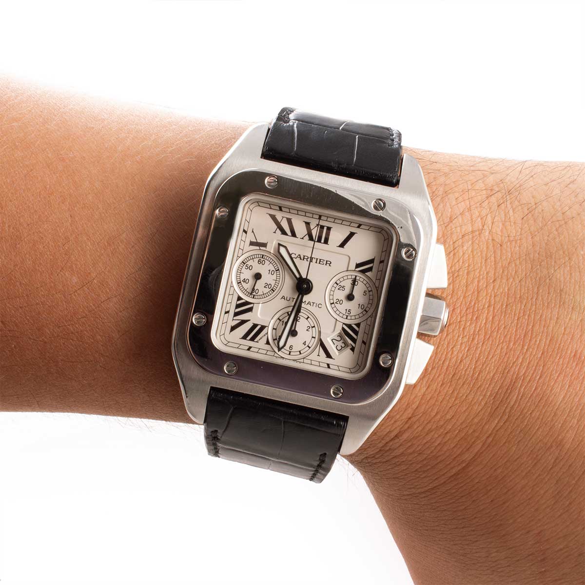 Montre d'occasion - Cartier - Santos 100 XL Chronographe - 6100€