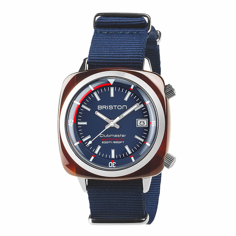 BRISTON - CLUBMASTER GMT DIVER ACETATE - NAVY BLUE