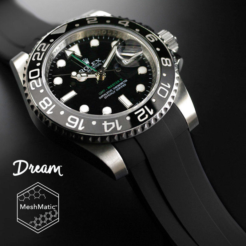 Rolex - Rubber B - Bracelet caoutchouc pour GMT Master II CERAMIC - The Dream Strap