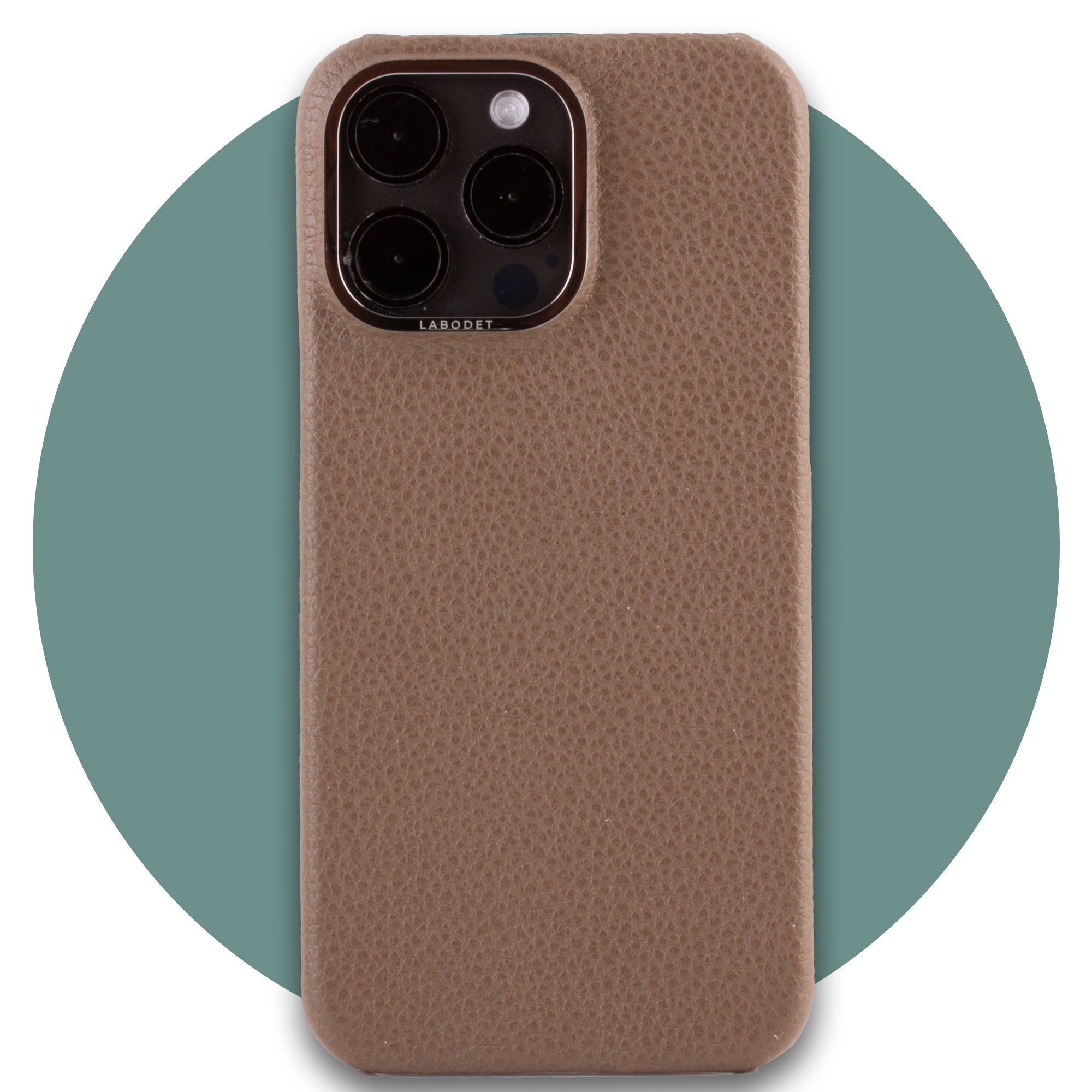 Vente exclusive  - Coque cuir pour iPhone 15 Pro Max - Buffle Taupe