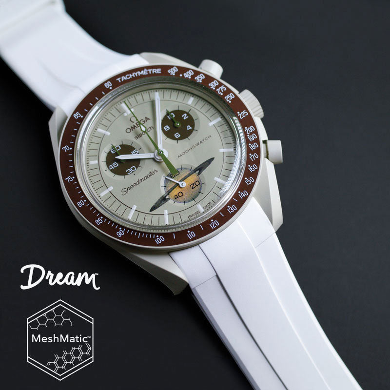 Omega - Rubber B - Bracelet caoutchouc pour Speedmaster MoonSwatch - The Dream Strap