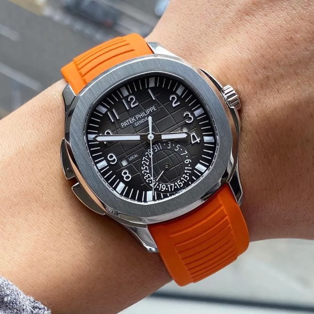 Patek Philippe Aquanaut – Tempomat - Bracelet montre intégré caoutchouc FKM (noir, bleu, orange, vert...)