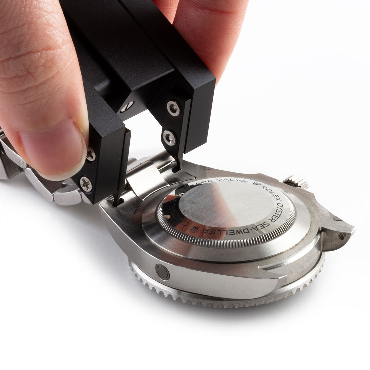 Ergonomic tweezers for Rolex metal / leather watch bands