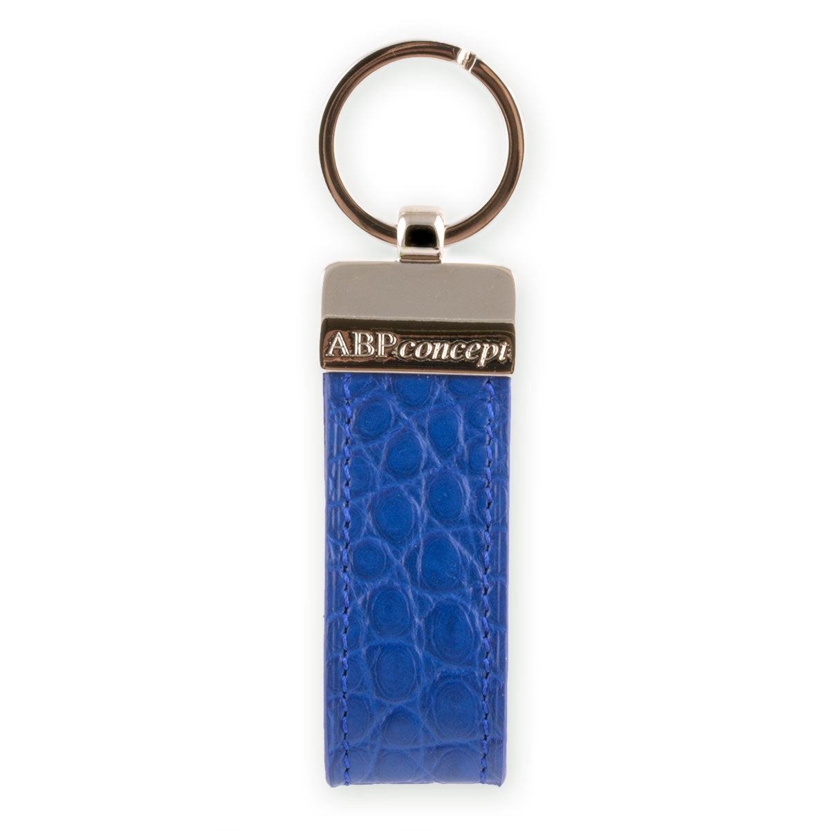 Porte-clés en cuir "Essential" - Alligator (noir, bleu, vert, marron, orange...)