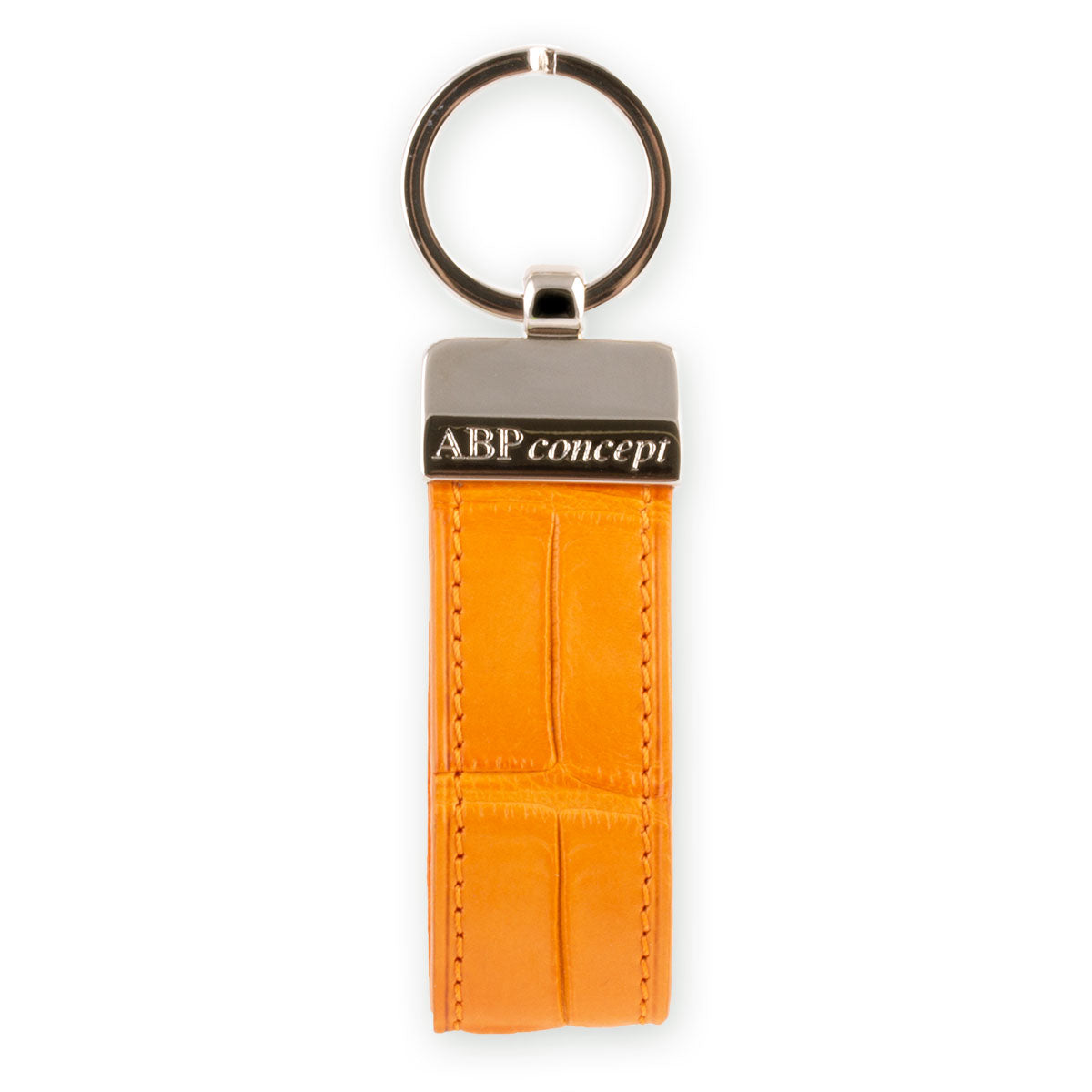 Porte-clés en cuir "Essential" - Alligator (noir, bleu, vert, marron, orange...)